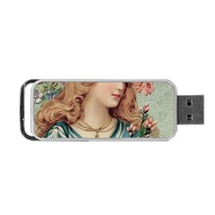 Lady Portable Usb Flash (one Side) by vintage2030