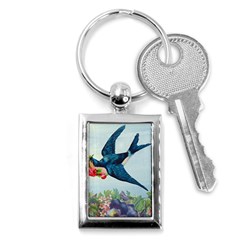 Blue Bird Key Chains (rectangle)  by vintage2030