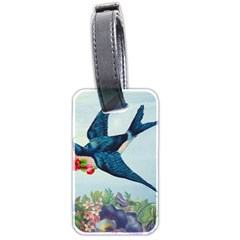 Blue Bird Luggage Tags (two Sides) by vintage2030