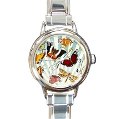 Butterfly 1064147 960 720 Round Italian Charm Watch by vintage2030