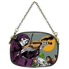 Playing Skeleton Chain Purse (two Sides) by vintage2030