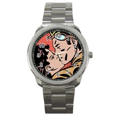 Retrocouplekissing Sport Metal Watch by vintage2030