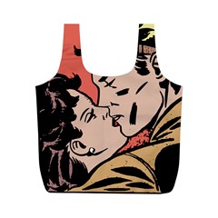 Retrocouplekissing Full Print Recycle Bag (m) by vintage2030