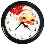 Santa Claus 1827265 1920 Wall Clock (Black) Front