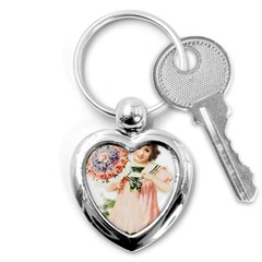 Girl 1731727 1920 Key Chains (heart)  by vintage2030