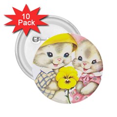 Rabbits 1731749 1920 2 25  Buttons (10 Pack)  by vintage2030