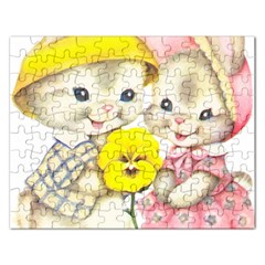 Rabbits 1731749 1920 Rectangular Jigsaw Puzzl by vintage2030