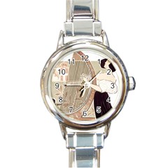 Woman 1503387 1920 Round Italian Charm Watch by vintage2030