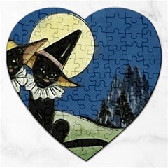 Black Cat 1462738 1920 Jigsaw Puzzle (heart) by vintage2030