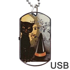 Owls 1461952 1920 Dog Tag Usb Flash (one Side) by vintage2030