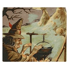 Witch 1461958 1920 Double Sided Flano Blanket (small)  by vintage2030