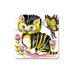 Cat 1348502 1920 Square Magnet by vintage2030