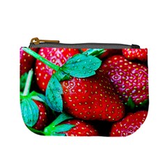 Red Strawberries Mini Coin Purse by FunnyCow