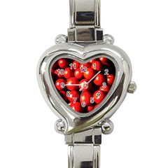 Pile Of Red Tomatoes Heart Italian Charm Watch by FunnyCow