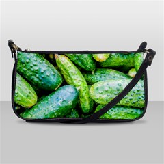 Pile Of Green Cucumbers Shoulder Clutch Bag by FunnyCow