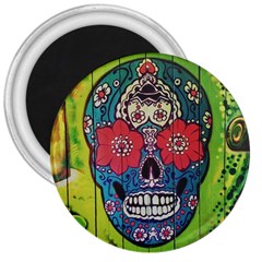 Mexican Skull 3  Magnets by alllovelyideas