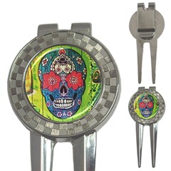 Mexican Skull 3-in-1 Golf Divots by alllovelyideas