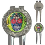 Mexican skull 3-in-1 Golf Divots Front