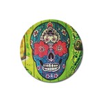 Mexican skull Magnet 3  (Round) Front