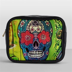 Mexican Skull Mini Toiletries Bag (one Side) by alllovelyideas