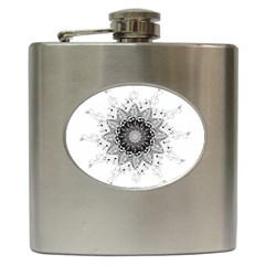 Mandala Misic Hip Flask (6 Oz) by alllovelyideas