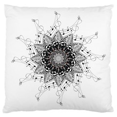 Mandala Misic Large Cushion Case (one Side) by alllovelyideas