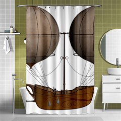 Air Ship 1300078 1280 Shower Curtain 48  X 72  (small)  by vintage2030