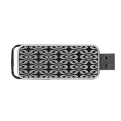 Monochrome Centipede Arabesque Portable Usb Flash (one Side) by linceazul