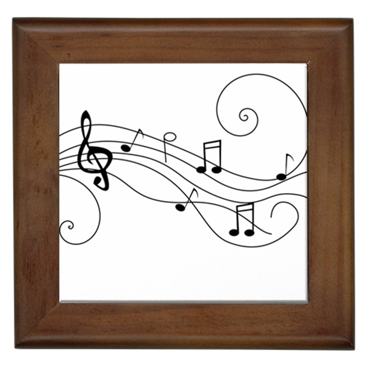 music partition Framed Tiles