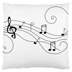 Music Partition Large Cushion Case (two Sides) by alllovelyideas