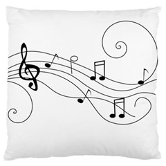 Music Partition Standard Flano Cushion Case (two Sides) by alllovelyideas