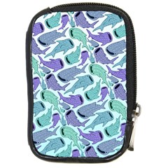 Whale Sharks Compact Camera Leather Case by mbendigo