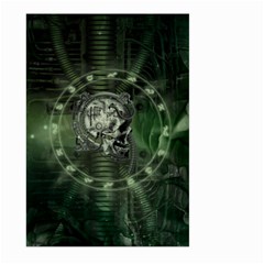 Awesome Creepy Mechanical Skull Large Garden Flag (two Sides) by FantasyWorld7