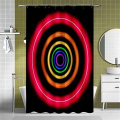 Neon Light Abstract Pattern Lines Shower Curtain 48  X 72  (small)  by Sapixe