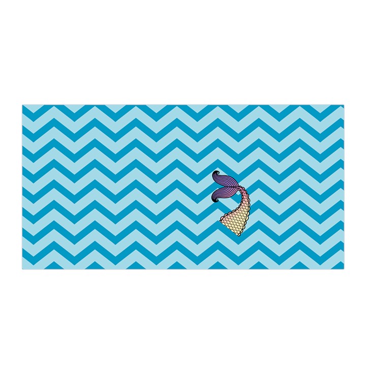 Chevron Mermaid Pattern Satin Wrap