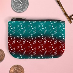 Red Teal Music Mini Coin Purse by snowwhitegirl