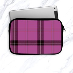 Violet Plaid Apple Ipad Mini Zipper Cases by snowwhitegirl