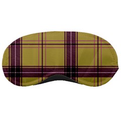 Beige Purple Plaid Sleeping Masks by snowwhitegirl