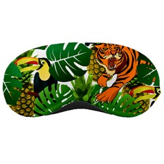 Tropical Pelican Tiger Jungle Sleeping Masks by snowwhitegirl