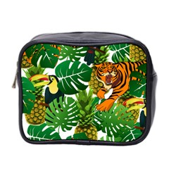 Tropical Pelican Tiger Jungle Mini Toiletries Bag (two Sides) by snowwhitegirl