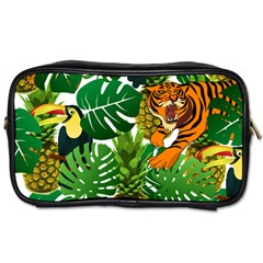 Tropical Pelican Tiger Jungle Toiletries Bag (two Sides) by snowwhitegirl