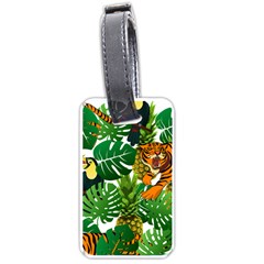 Tropical Pelican Tiger Jungle Luggage Tags (one Side)  by snowwhitegirl