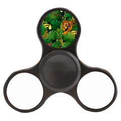 Tropical Pelican Tiger Jungle Black Finger Spinner by snowwhitegirl