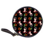 Vintage Flapper Woman Black Classic 20-CD Wallets Front