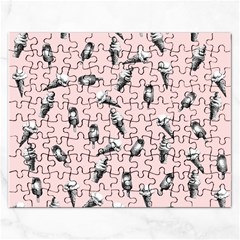 Ice Cream Pattern Rectangular Jigsaw Puzzl by Valentinaart