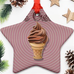 Pop Art Ice Cream Ornament (star) by Valentinaart