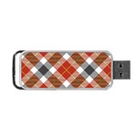 Smart Plaid Warm Colors Portable USB Flash (Two Sides) Front