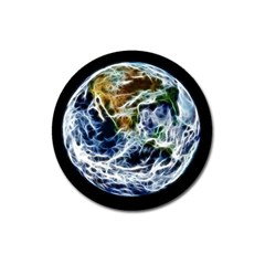 Spherical Science Fractal Planet Magnet 3  (round) by Nexatart