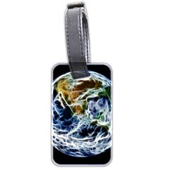 Spherical Science Fractal Planet Luggage Tags (two Sides) by Nexatart