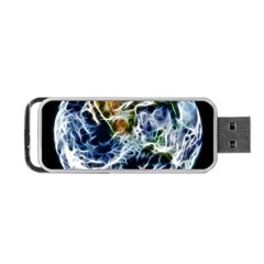 Spherical Science Fractal Planet Portable Usb Flash (one Side) by Nexatart